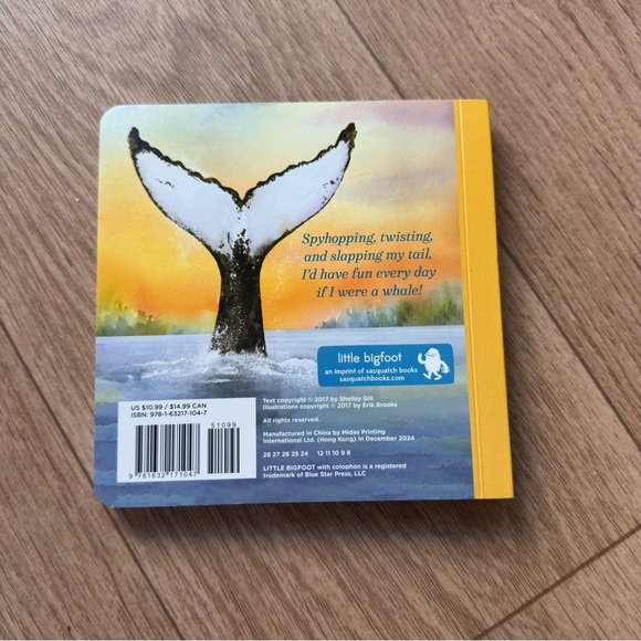 4/$20 Like New If I Were a Whale Children's Board Book, Sea Creatures - Picture 3 of 3